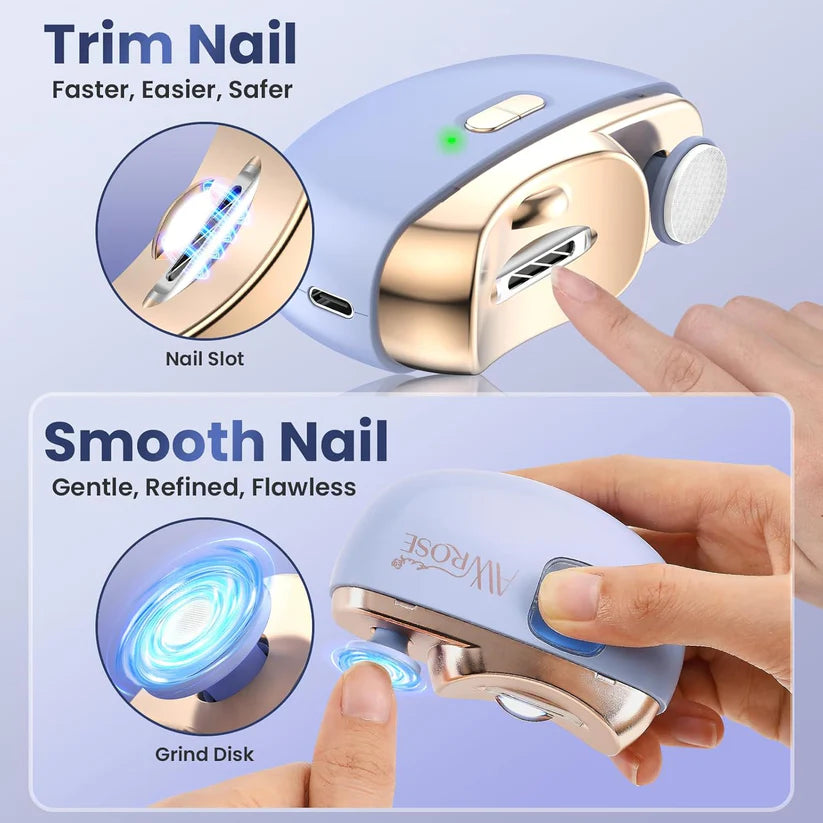 2-in-1 Automatic Electric Nail Cutter And Polishing