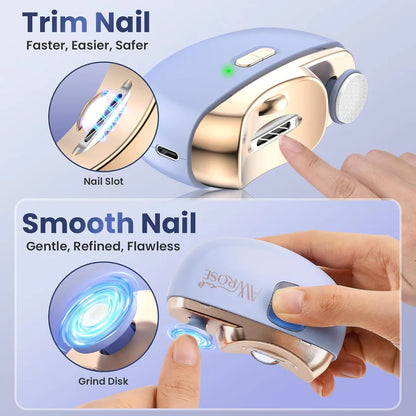 2-in-1 Automatic Electric Nail Cutter And Polishing